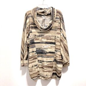 Liy Ridge Women’s Cowl Neck Sweater Tunic